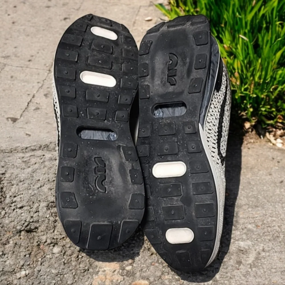 NIKE AIR MAX FLYKNIT Racer W 10 M 8.5 Sesame Black Ocean Cube Pink Oxford - Picture 15 of 17